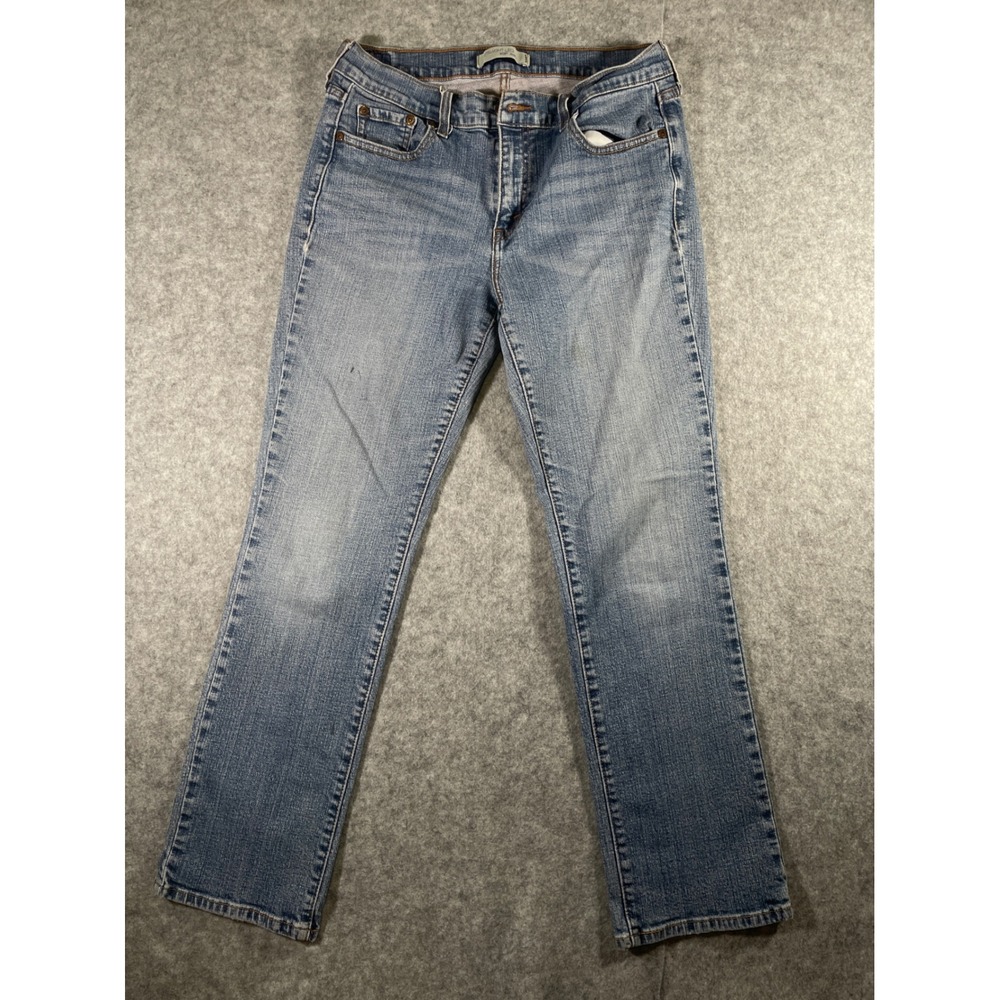 Levis 505 Straight Leg Jeans Womens 10 Medium Wash Blue Denim Pants